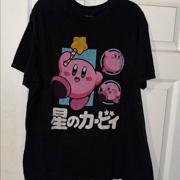 Nintendo Black Kirby Short Sleeve Tee - Picture 5 of 5